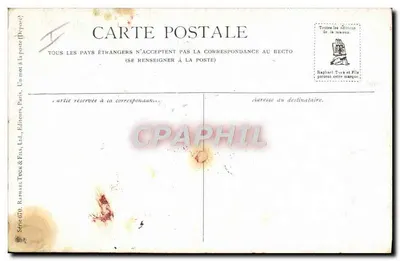 Noite sobre o mar — vela iluminada — edição Raphael Tuck & Fils, série 670 — Verso
