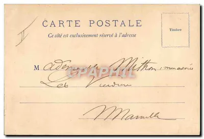 Porto de Vannes — Navios e barcos a vela — Carta postal editada pela Imprensa de Vannes — Verso