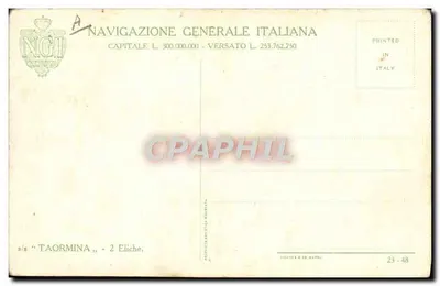 Statkowiec — Taormina — Navigazione Generale Italiana — Rewers