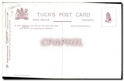 R.M.S. ORGTAWA — Linia Orient-Pacific — Tuck's Post Card — Rewers