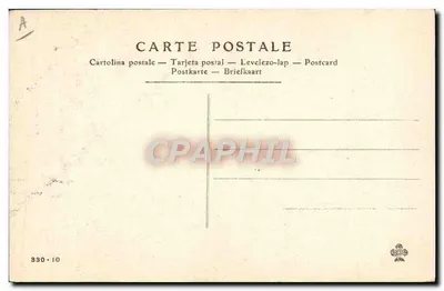 Nuda — Sentada en una silla — Tarjeta postal n°330-10 — Reverso