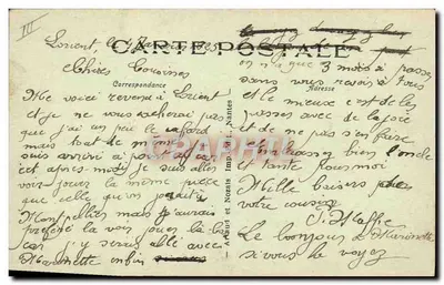 Marinha de Guerra - Contratorpedeiros vistos de trás — série 70, editor Arnaud e Nozais, Nantes — Verso