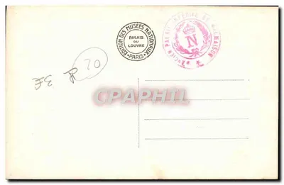 Malmaison. Quarto da Imperatriz Joséphine — Edição dos Museus Nacionais, n°20 — Verso