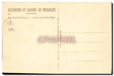 Asa Norte do Castelo — Versailles — Edição de Arte YVCM — Verso