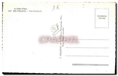 Éze-Village — Widok ogólny — L. Gilletta, Nice — Rewers