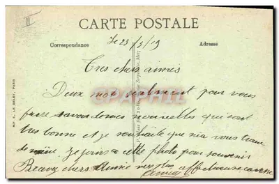 Metz — Mosela i protestancki klasztor — Wydawca MP. E. LE DRELEY, PARIS — Rewers