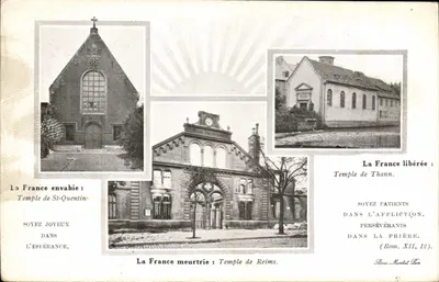 St-Quentin Kilisesi — Reims Kilisesi — Thann Kilisesi — Kiliseye girmek — Reform Kilisesi — Reform Kilisesi Günü — Haziran 1916