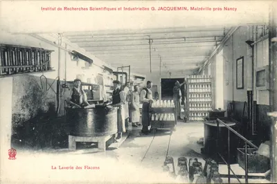 ला लावेरी डे फ्लाकॉन्स — इंस्टिट्यूट डे रेचर्च विज्ञानिक एवं औद्योगिक जी. जैक्वेमिन, माल्जेविल्ले प्रेस नैंसी
