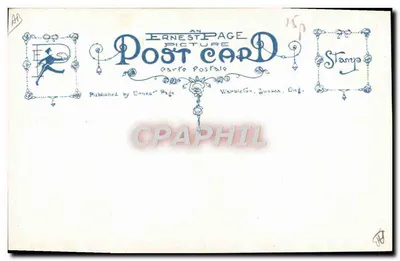 Mulher escrevendo cartas — Ernest Page — número de série não visível — Verso