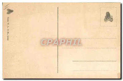 Crianças deslizando em uma descida nevada — Sèvres W. L. II No. 24302 — Chez Preusser — Verso