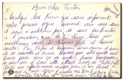 Esqui - Carte humorística - A. LELLY — Verso