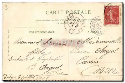 Mahé — Ilhas Seychelles — Compagnie des Messageries Maritimes — Verso