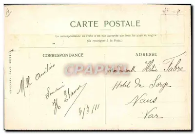 Cartolina d'epoca Bateau Compagnie delle Messaggerie Marittime Genevriers Giganti Paese Kikuyu Via Mombasa — Verso
