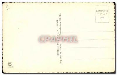Femme nue en train de se vêtir — scène intérieure — Éditions G. P. Paris, n° 735 5 — Verso
