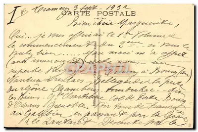 Attaque Allemaude (1er Juin 1918) — Le Fort de la POMPELLE — Niemiecki czołg zasypany przez francuskie artylerie — Rewers