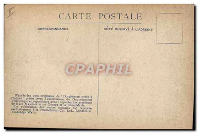 Crepúsculo sobre o Mar do Norte — navio de guerra fumegante — Photochrom Co., Ltd. n°6 — Verso