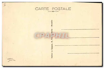 Sète - El Teatro Municipal — editor La Cigogne, Marsella — Reverso