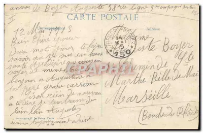 Teatro de Scarborough — após o bombardeio — 1915 — Edição E.D.B. n° 28 — Verso