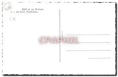 GAP e seus arredores — 3 — No fundo, o Embrunais — Verso