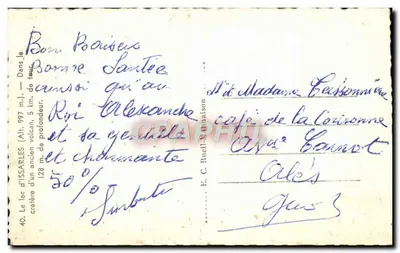 Lago de Issarles — Cratère de um vulcão antigo — E. C. Ruell-Maison — Verso