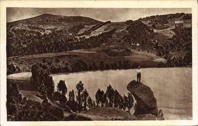 Issarlès — Um canto do Lago — Héliogravure C. Wacon