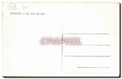 Issarlès — Um canto do Lago — Héliogravure C. Wacon — Verso