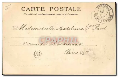 Castelo de M. Menier em Noisiel — Vista da Marne — Fototipia A. Rep e Filliette em Château-Thierry — Verso