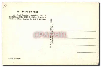 Trem Atlantic 2.673 — Nord-Express — Vale do Oise — Creil a Tergnier — Verso