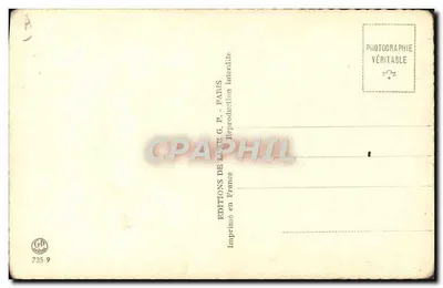 Femme nue dans une pièce — scène intime — Éditions G.P. Paris n°735 9 — Verso