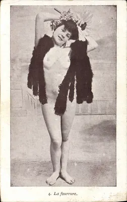 Naked woman with fur — series 4 — The fur