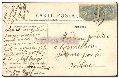 Gaby Carter — Olympia — Carta postal n° 1037 — Verso