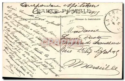Franse soldaten met mitrailleur — L.V.C. — uitgave L.V.C. — Achterkant