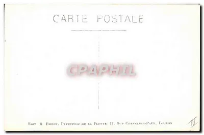 Flotilha de cruzadores — Editor H. Emery, Toulon — número de série não visível — Verso