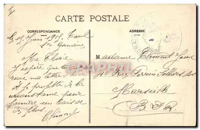 Toul Pittoresque — Het Theater en de Café de la Comédie — Gardolle et Briquet, uitgevers — Achterkant