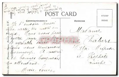 Mots en Croix — jeu de mots — Inter-Art Co. Série 5205 — Verso