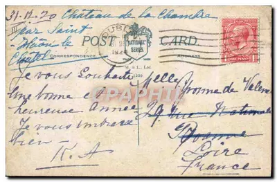 Girl Sending a Letter — 'You shall have a letter as soon as I can manage it.' — M. & L. Ltd. National Series — Back