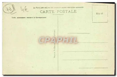 Le Puy - Rocher Saint-Michel d'Aiguilhe — wydawca St-Gérand (Allier) n°8023 — Rewers