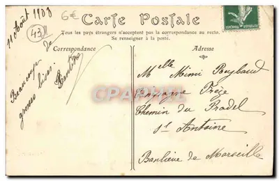 Le Puy (Haute-Loire) — Algemene uitzicht genomen vanuit Roche-Arnaud — Editie L. P. — Achterkant