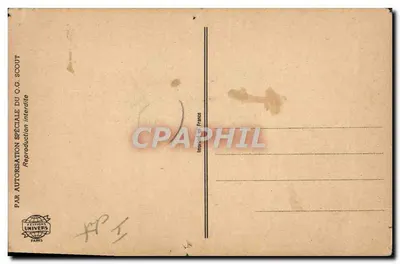 Deux enfants nettoyant des chaussures — scène de campement — éditeur J. Solrae — Verso