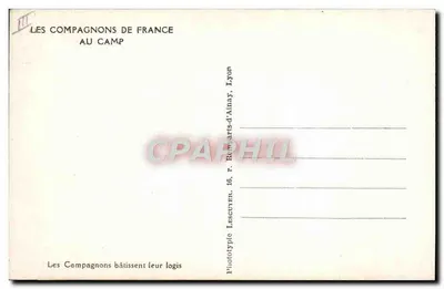 Kompagnoni z Francji — Na obozie — Phototype Lescuyer, Lyon — Rewers
