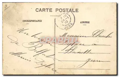 A Vida Militar — A ração de batatas — Saint-Dié (Depósito) — Imp. Ad. Welck N° 7738 — Verso