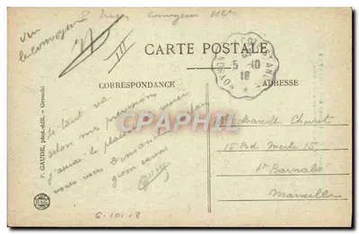 Campo de CHAMBARAN — Serviço de batatas — P. GAUDE, Grenoble — Verso