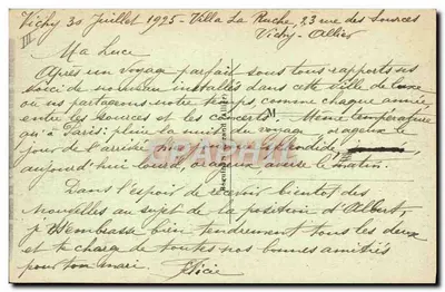Vichy — O Campo de Corridas — O Pesagem — n° 438 — Verso
