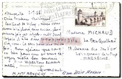Corrida di cavalli a Vichy — Campi di Corse — editore Mougins, Fotografo — Verso