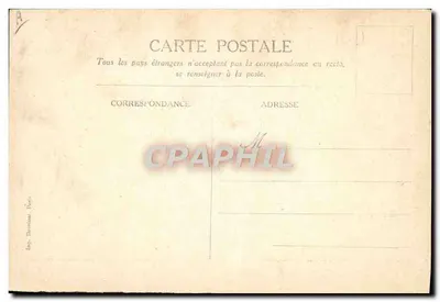 Japanse landschap — Naar een watercolor van M. G. Carré — Messageries Maritimes — Achterkant