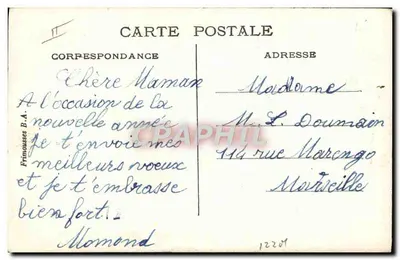 Criança com pato — Boa Ano — Edmond Sornein — Verso