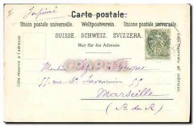 Dois personagens caricaturais metálicos — desenho de T. Schmidt — No. 13048 — Verso