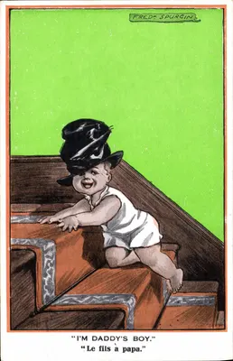 Bebê com chapéu — Fred Spurgin — Inter-Art Co. « Kiddoo » série