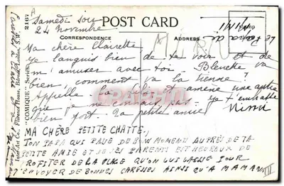 Kind betend — mit Hund — Zeichnung von J. Dugald-1923 Gill — Serie 2167 — Rückseite