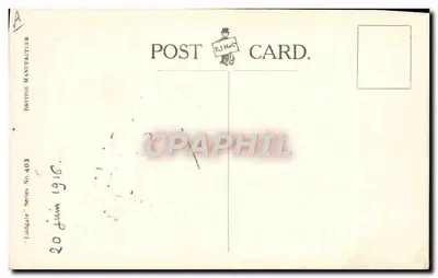 Bambino solo nella sua stanza — Serie Ludkate n. 403 — E. J. H. A. C. — Verso